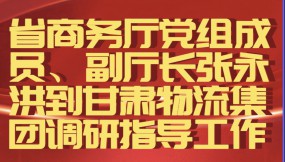  省商務(wù)廳黨組成員、副廳長(zhǎng)張永洪到甘肅物流集團(tuán)調(diào)研指導(dǎo)工作